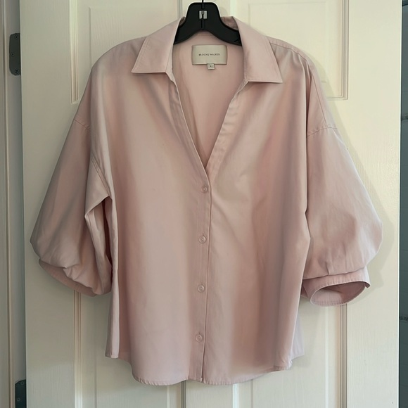 Brochu Walker Tops - Brochu Walker Pale Pink Kate Blouse Size L